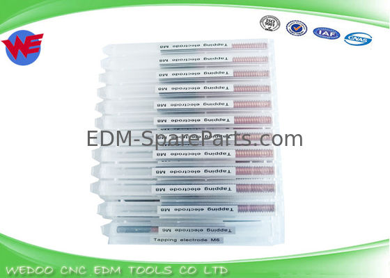 Μήκος EDM συνήθειας που περνά κλωστή στο χαλκό βολφραμίου ηλεκτροδίων M6 με την τρύπα 1 χιλ. Dia